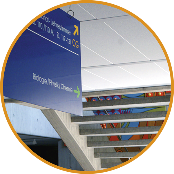 Treppenhaus der Maximilian Lutz Realschule