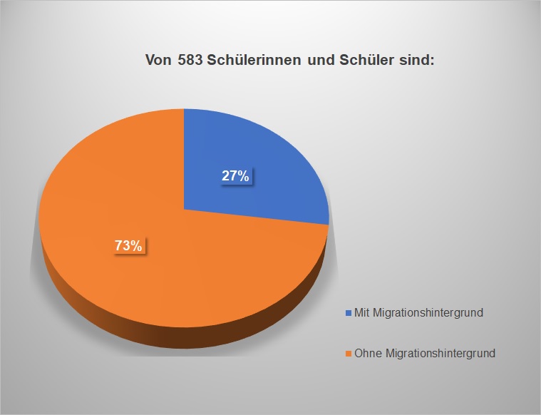 Statistikdiagramm - Migrationshintergrund