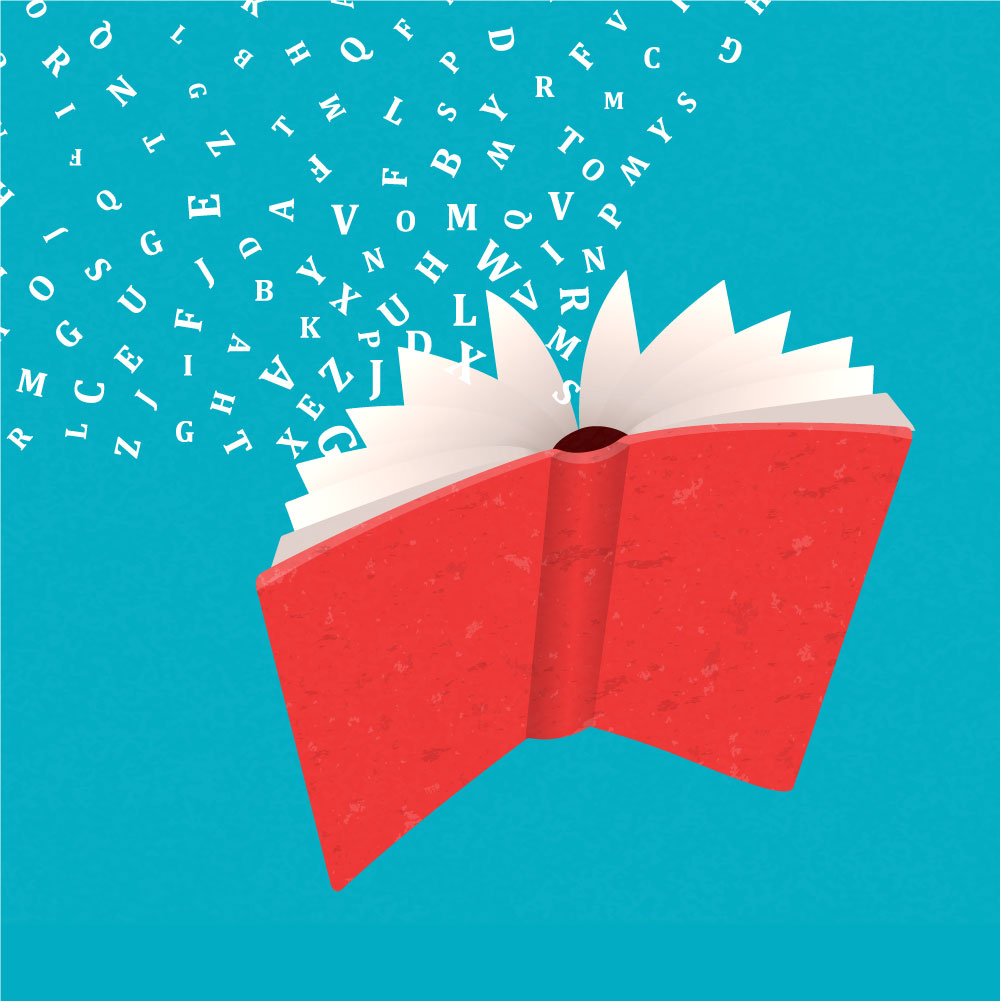 Grafik eines aufgeschlagenen Buchs